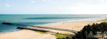 Paisaje de playa en Colombia 