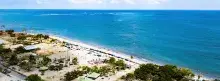 Panoramic beach photography in Colombia