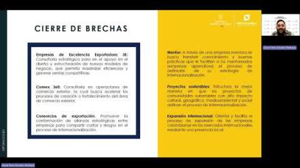 Preview image for the video "Acceda a la asesoría de Procolombia para la internacionalización de su empresa".