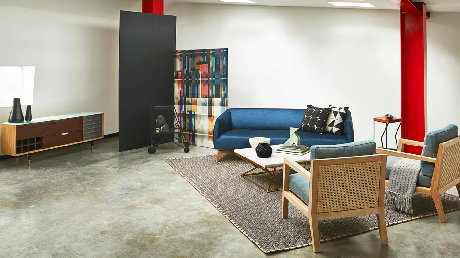 Ambiente creado con las piezas de las marcas que participaron en Design Room Colombia, expertas en diseño de interiores y exteriores.